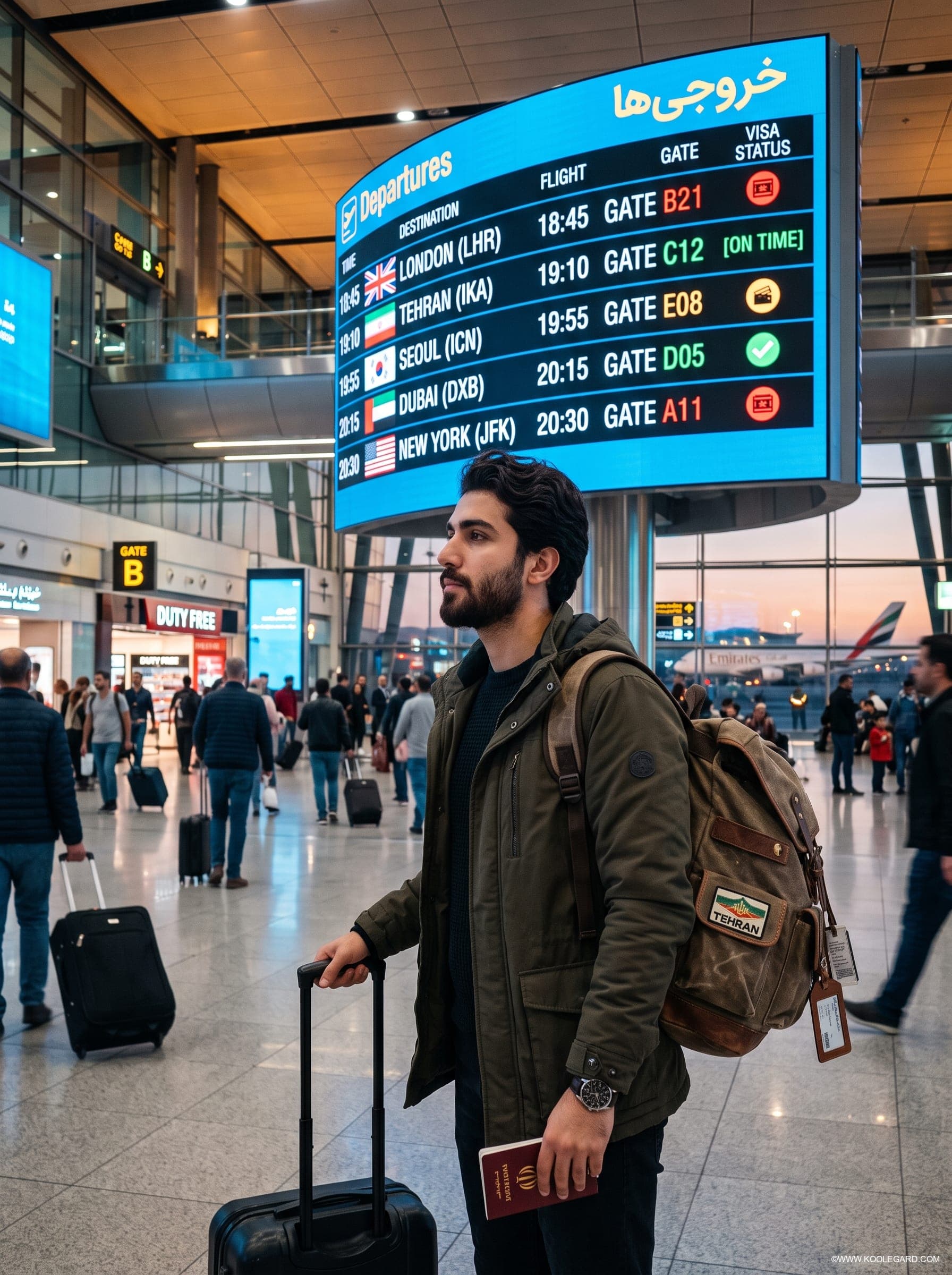Latest international travel news and visa shifts for Iranian koolegard